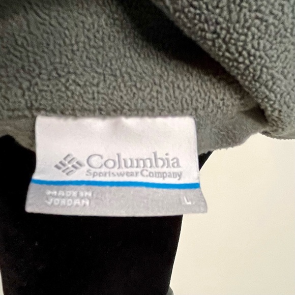 Women’s Columbia Gray Fleece Lightweight 1/4 Zip Pullover Jacket. Large - Picture 4 of 7